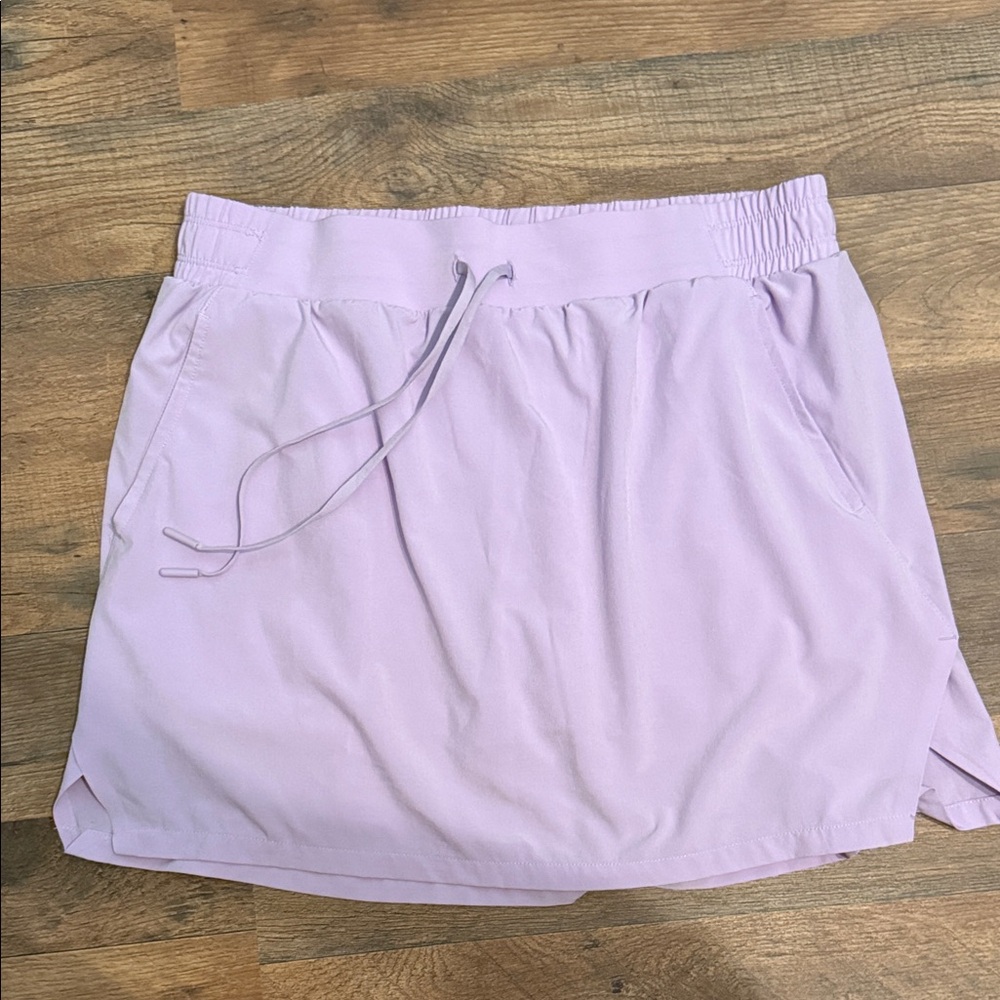 All in Motion Lavender Skirt with Elastic Waist and pockets